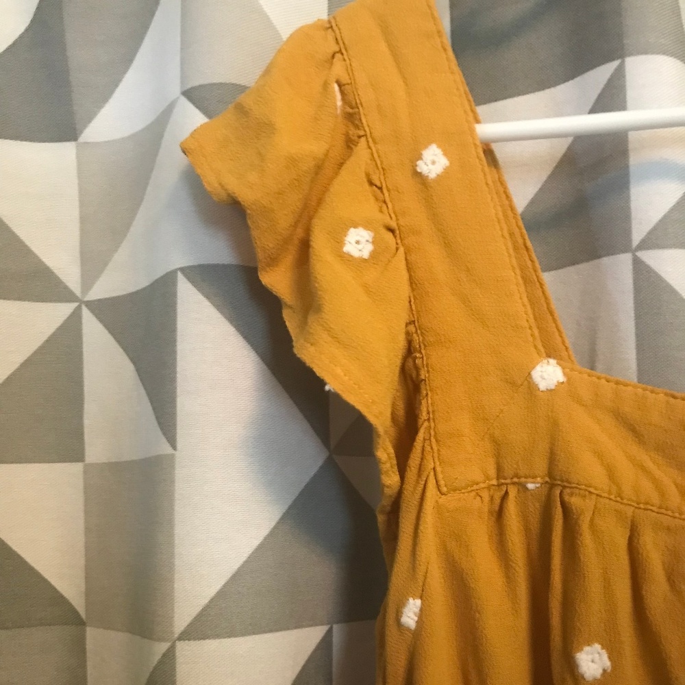 Sleeveless, Mustard Blouse